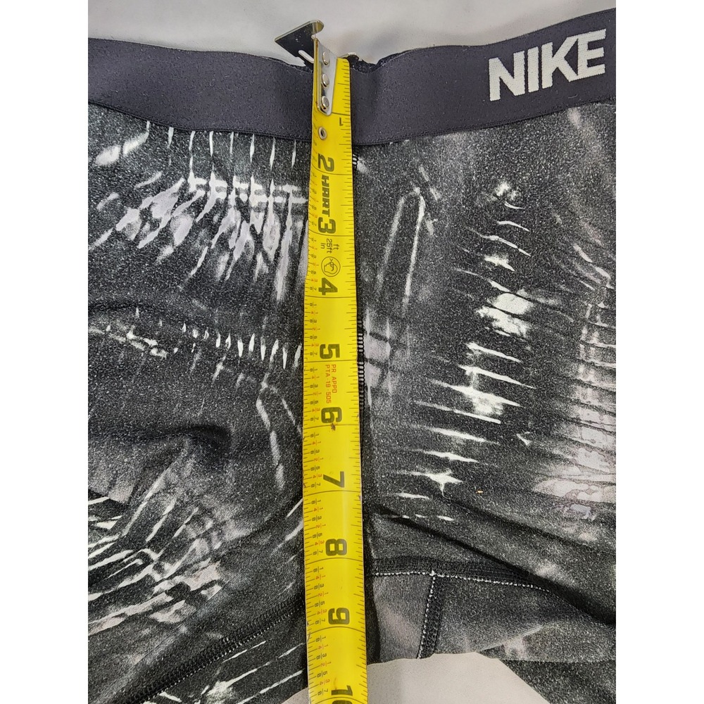 Nike Pro Dri-FIT Leggings Womens XS Black White Abstract Print Athletic Tights - Picture 7 of 11